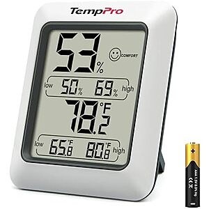 [Lightning Deal] $9.98* | ThermoPro TP50 Digital Hygrometer Indoor Thermometer Gauge at Amazon